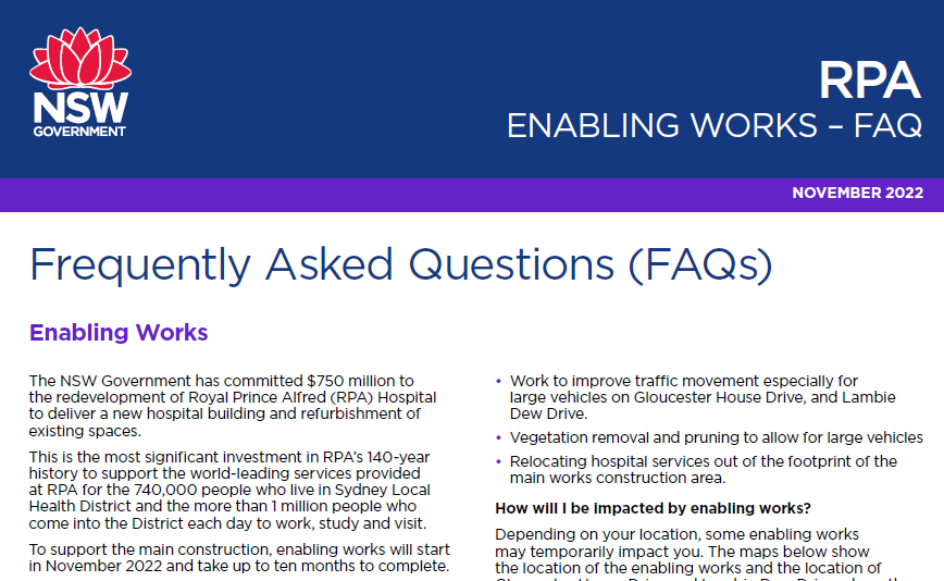 Enabling Works FAQs