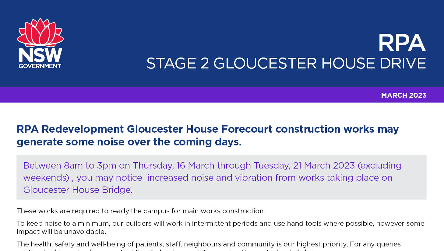 16 March 2023 - Gloucester House Works